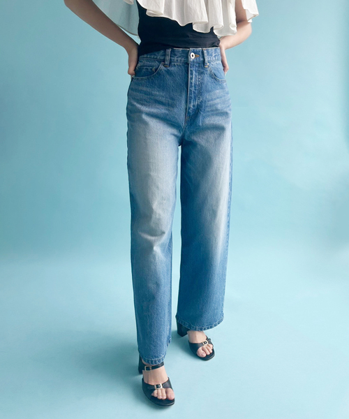 EDIT. FOR LULU(エディットフォールル)の「Soft Denim Pants(デニムパンツ・レディース・ブルー・36/34)」の14枚目の写真