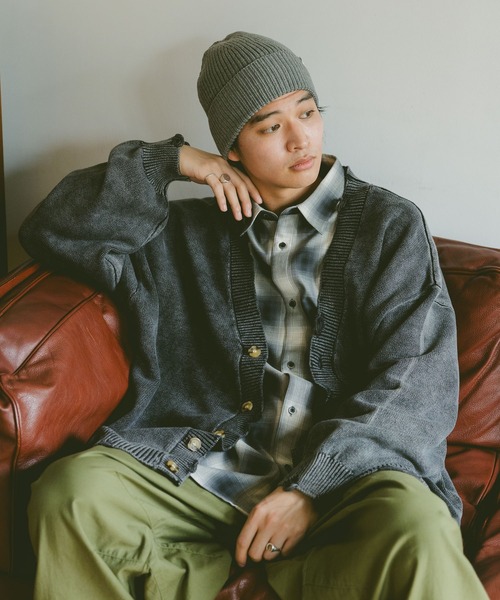 NOZOMI ISHIGURO ダメージニット カーディガン グレー Ishiguro ファッション NOZOMI ISHIGURO ダメージニット