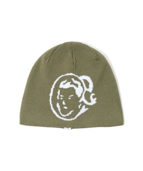 BILLIONAIRE BOYS CLUB（ビリオネア・ボーイズ・クラブ）の「JACQUARD BEANIE HELMET（ニットキャップ/ビーニー・メンズ・オリーブ/ブラック/レッド・ONE SIZE）」の2枚目の写真