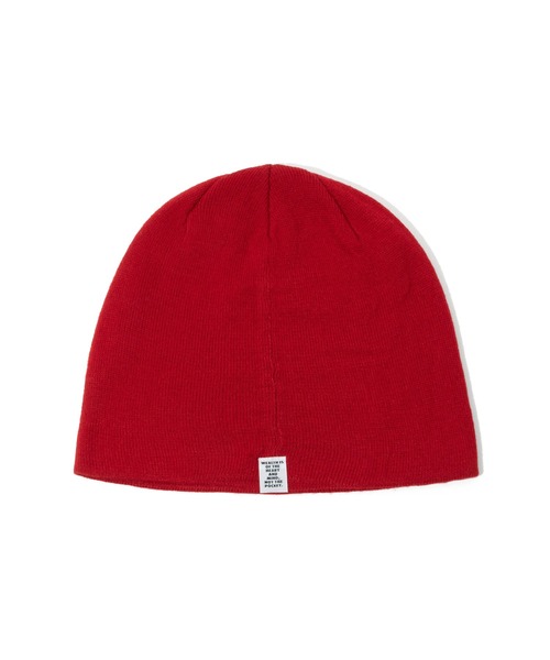 BILLIONAIRE BOYS CLUB（ビリオネア・ボーイズ・クラブ）の「JACQUARD BEANIE HELMET（ニットキャップ/ビーニー・メンズ・オリーブ/ブラック/レッド・ONE SIZE）」の6枚目の写真