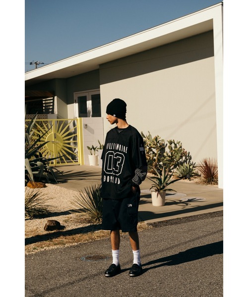 BILLIONAIRE BOYS CLUB（ビリオネア・ボーイズ・クラブ）の「JACQUARD BEANIE HELMET（ニットキャップ/ビーニー・メンズ・オリーブ/ブラック/レッド・ONE SIZE）」の9枚目の写真