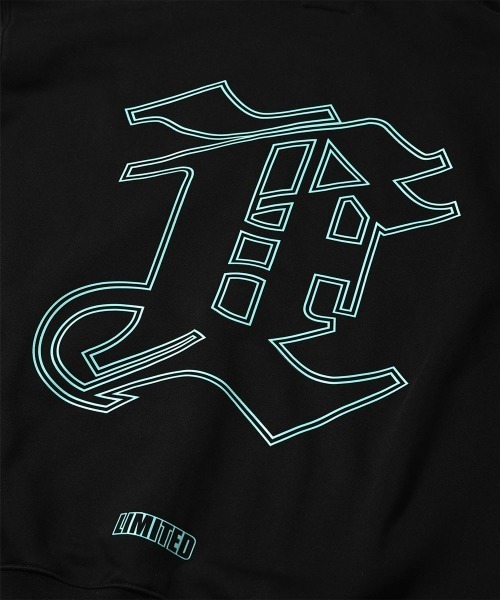 LFYT（エルエフワイティー）の「LFYT ラファイエット【Lafayette】× エルレイン【EL REIGN】- パーカー【MONOGRAM LF LOGO GRADATION HOODIE LE240401】（パーカー・メンズ・ブラック・MEDIUM/LARGE/X-LARGE/XX-LARGE）」の5枚目の写真