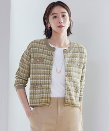 パラスパレス　春♪ ツィード風カーディガン　ブルゾン 25003cd-1.jpg