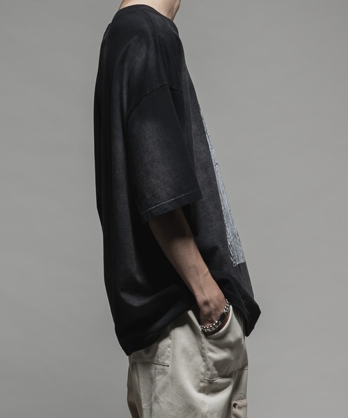 CASPER JOHN(キャスパージョン)の「Handcraft print T-shirts/ハンドクラフトプリントTシャツ(Tシャツ/カットソー・メンズ・ブラック/ホワイト/ブラウン/グレー/ブラック系その他・LARGE/MEDIUM/SMALL/X-SMALL)」の15枚目の写真