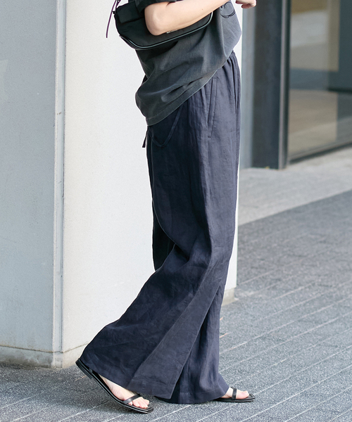 【美品】JOURNAL STANDARD　ゼフィールリネンギャザーパンツ　ピンク 美品】JOURNAL STANDARD ゼフィールリネンギャザーパンツ ピンク