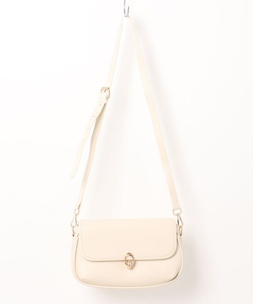 EDIT COLOGNE(エディットコロン)の「フラップショルダーバッグ(ショルダーバッグ・レディース・ホワイト系その他/ブラック・フリ-)」の1枚目の写真