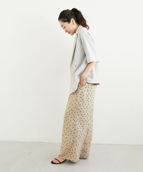 le.coeur blanc（ルクールブラン）の「タンブラーブッチャーハーフスリーブジャケット（その他トップス・レディース・チャコールグレー/ネイビー/ライトグレー・38）」の17枚目の写真