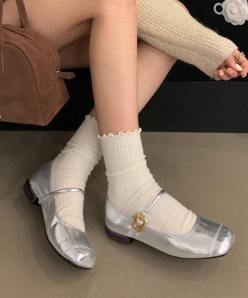 Miniministore(ミニミニストア)の「パンプス レディース バレーシューズ(パンプス・レディース・ブラック/ブラウン/シルバー・25.0cm/22.5cm/23.0cm/23.5cm/24.0cm/24.5cm)」の11枚目の写真