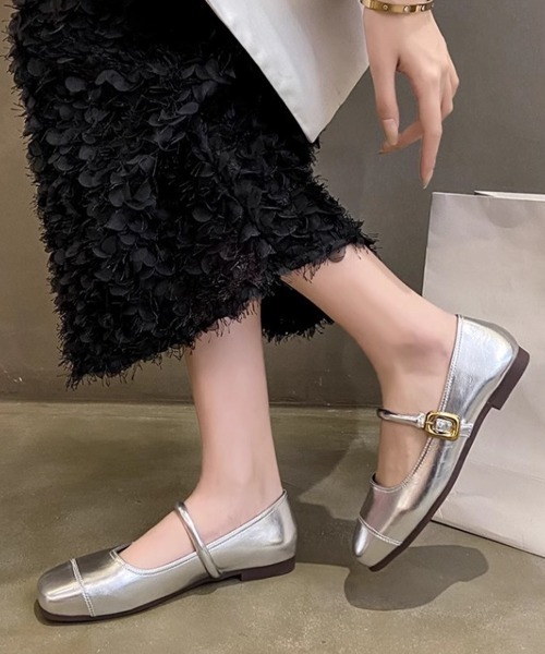 Miniministore(ミニミニストア)の「パンプス レディース バレーシューズ(パンプス・レディース・ブラック/ブラウン/シルバー・25.0cm/22.5cm/23.0cm/23.5cm/24.0cm/24.5cm)」の14枚目の写真