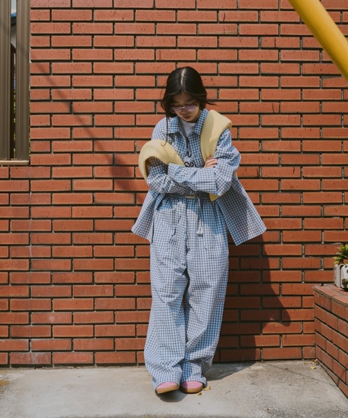 common gull products.（コモンガルプロダクツ）の「おやすみと行ってきますのシャツ（シャツ/ブラウス・レディース・ブルー系/イエロー系・LARGE/MEDIUM）」の3枚目の写真