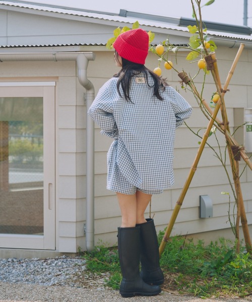 common gull products.（コモンガルプロダクツ）の「おやすみと行ってきますのシャツ（シャツ/ブラウス・レディース・ブルー系/イエロー系・LARGE/MEDIUM）」の19枚目の写真