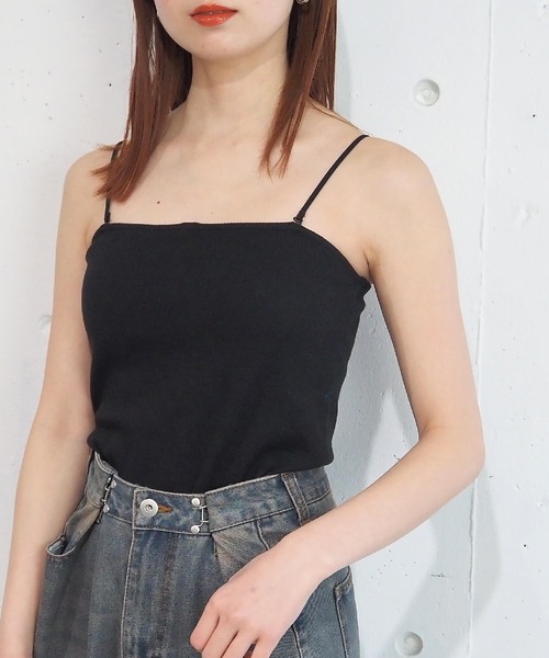 tiptop(ティップトップ)の「テレコカップ付きマルチwayキャミソール(キャミソール・レディース・ブラック/イエロー/オフホワイト/ピンク・FREE)」の9枚目の写真
