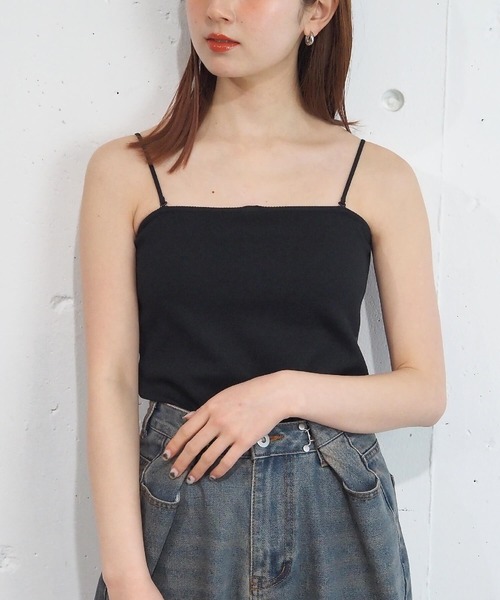 tiptop(ティップトップ)の「テレコカップ付きマルチwayキャミソール(キャミソール・レディース・ブラック/イエロー/オフホワイト/ピンク・FREE)」の11枚目の写真