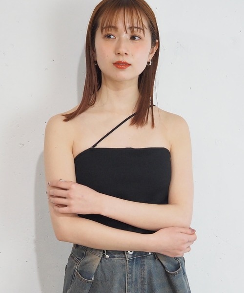 tiptop(ティップトップ)の「テレコカップ付きマルチwayキャミソール(キャミソール・レディース・ブラック/イエロー/オフホワイト/ピンク・FREE)」の14枚目の写真