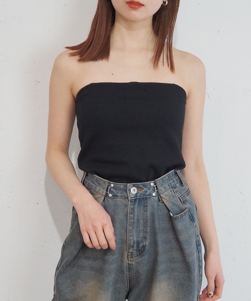 tiptop(ティップトップ)の「テレコカップ付きマルチwayキャミソール(キャミソール・レディース・ブラック/イエロー/オフホワイト/ピンク・FREE)」の19枚目の写真