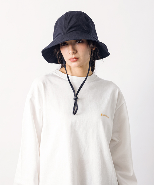 Ruben（ルーベン）の「【RUBEN / ルーベン】リネンチューリップハット / UV CUT / 接触冷感 / 2WAY【WEB限定】（ハット・レディース・グリーン/ブルー/ブラック/アイボリー・フリー）」の12枚目の写真