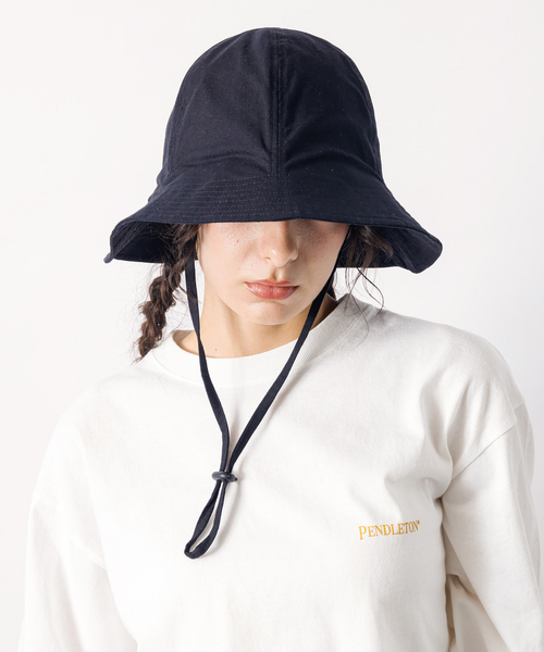 Ruben（ルーベン）の「【RUBEN / ルーベン】リネンチューリップハット / UV CUT / 接触冷感 / 2WAY【WEB限定】（ハット・レディース・グリーン/ブルー/ブラック/アイボリー・フリー）」の11枚目の写真