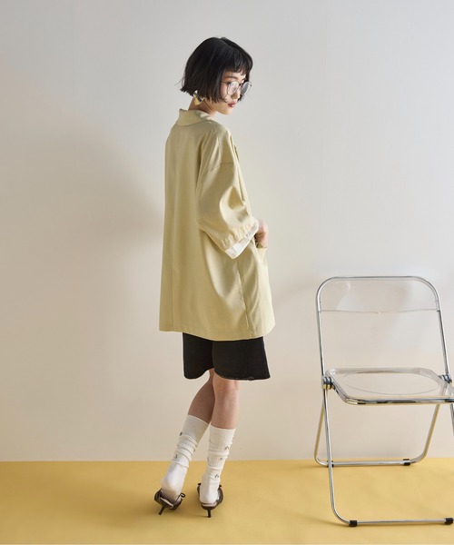 THE YOn（ザヨン）の「ハーフキュロットデニムパンツ（デニムパンツ・レディース・ブラック/ライトブルー・S/M）」の15枚目の写真