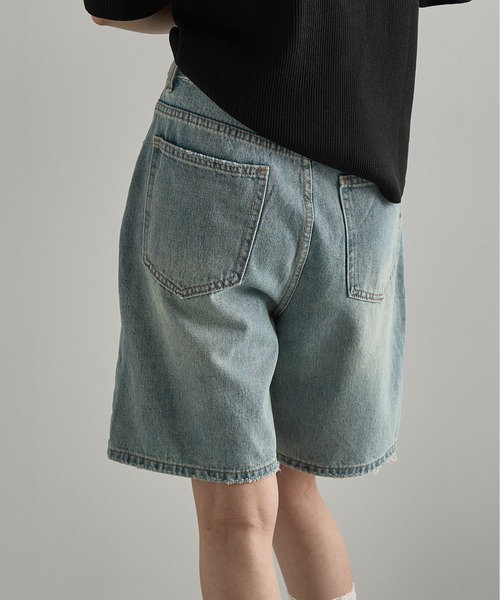 THE YOn（ザヨン）の「ハーフキュロットデニムパンツ（デニムパンツ・レディース・ブラック/ライトブルー・S/M）」の20枚目の写真