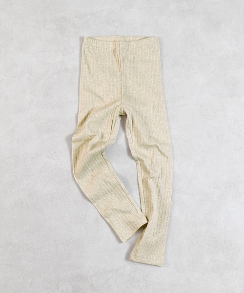 Life Support Products（ライフサポートプロダクツ）の「ムジリブレギンス（レギンス/スパッツ・キッズ・ライトピンク/オフホワイト/グレー/ピンク/ブラウン/ミント/ラベンダー/オレンジ/ベージュ/チャコール・70/80/90/95/100/110/120/130）」の2枚目の写真