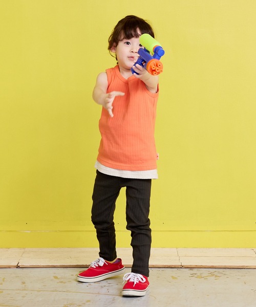 Life Support Products（ライフサポートプロダクツ）の「ムジリブレギンス（レギンス/スパッツ・キッズ・ライトピンク/オフホワイト/グレー/ピンク/ブラウン/ミント/ラベンダー/オレンジ/ベージュ/チャコール・70/80/90/95/100/110/120/130）」の12枚目の写真