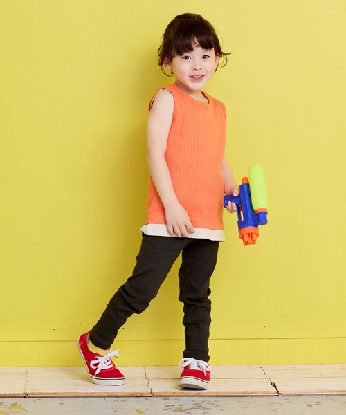 Life Support Products（ライフサポートプロダクツ）の「ムジリブレギンス（レギンス/スパッツ・キッズ・ライトピンク/オフホワイト/グレー/ピンク/ブラウン/ミント/ラベンダー/オレンジ/ベージュ/チャコール・70/80/90/95/100/110/120/130）」の11枚目の写真