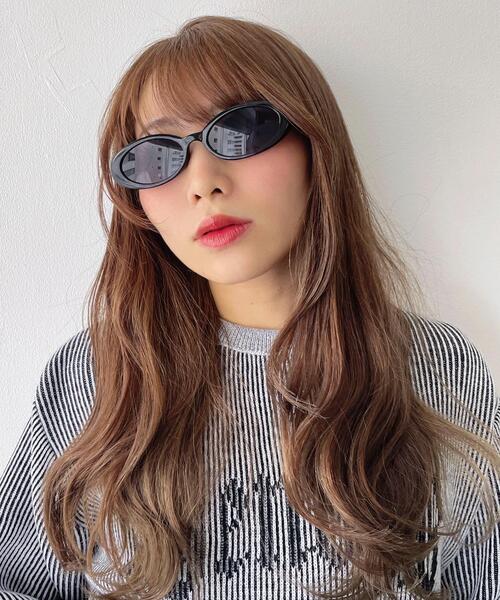 WEGO(ウィゴー)の「WEGO/オーバルカラーレンズアイウェア(サングラス・レディース・シルバー/ブラック・FREE)」の9枚目の写真