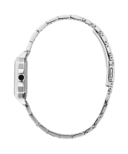 KARL LAGERFELD（カールラガーフェルド）の「「KARL LAGERFELD/カール・ラガーフェルド」スクエア クラシック - サンレイ ダイヤル シルバー ブレスレット（アナログ腕時計・レディース・シルバー/シルバー×ブラック・FREE）」の17枚目の写真