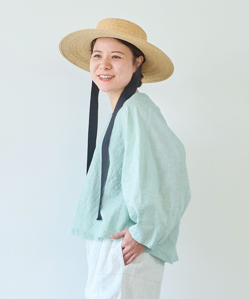 yuni(ユニ )の「Vネックブラウス(シャツ/ブラウス・レディース・グリーン/ブラック/ネイビー/ブラウン/その他・FREE)」の15枚目の写真