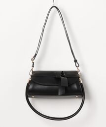 maison vert | 【軽量2WAY】ワイドリボンフラップバッグ(ハンドバッグ)