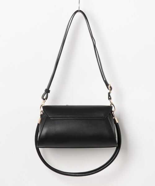 maison vert（メゾンヴェール）の「【軽量2WAY】ワイドリボンフラップバッグ（ハンドバッグ・レディース・ベージュ/ブラック・FREE）」の6枚目の写真