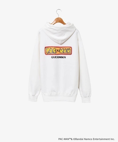 ROYAL FLASH（ロイヤルフラッシュ）の「【GUERNIKA×パックマン】PAC-MAN PAINT HOODIE / PAC-MAN（パーカー・メンズ・ホワイト・XL/2XL）」の6枚目の写真