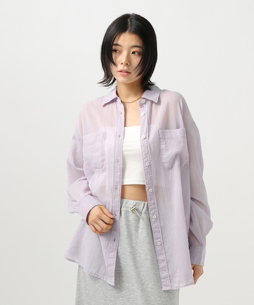 【新品、未使用、タグ付き】ベイフロー コットンシアーシャツ BAYFLOW（ベイフロー）の「コットンシアーシャツ（シャツ
