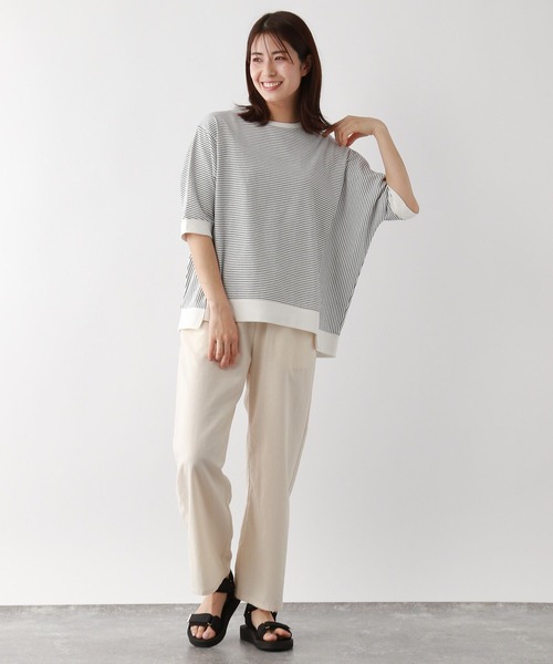 FOUND GOOD（ファウンドグッド）の「キリカエドルマンチュニックPO（Tシャツ/カットソー・レディース・ブルー系/グレー系8/グレー系/ブラウン系・S/M/L）」の17枚目の写真