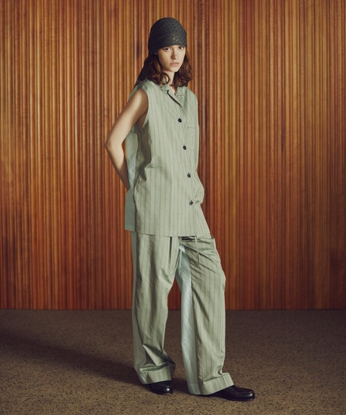 セール】バックタフタコットンパンツ / Back Taffeta Cotton