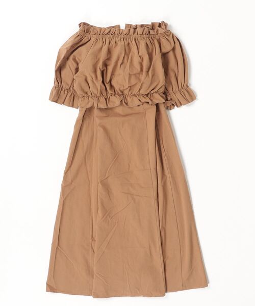 paravion(パラビオン)の「パフ袖ブラウスSETワンピース(ワンピース・レディース・ブラック/ホワイト/ブラウン・FREE)」の5枚目の写真