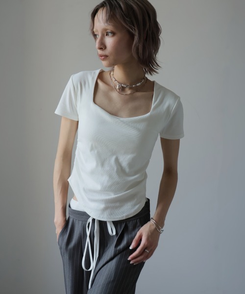 スクエアネックTシャツ（Tシャツ/カットソー）｜Ulysses（ユリシス