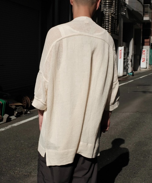 O project(オープロジェクト)の「O PROJECT オープロジェクト / BOWBOW MESH TEE(Tシャツ/カットソー・メンズ・ブラック/ナチュラル・MEDIUM)」の14枚目の写真