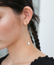 select MOCA | 淡水パールメタルコーティングイヤリング(イヤリング)