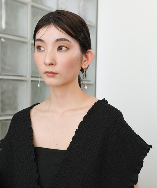 select MOCA(セレクトモカ)の「淡水パールメタルコーティングイヤリング(イヤリング・レディース・シルバー/ゴールド・FREE)」の3枚目の写真