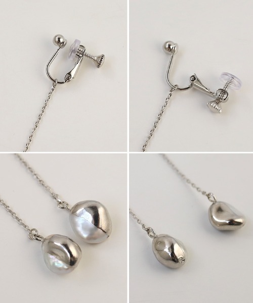 select MOCA(セレクトモカ)の「淡水パールメタルコーティングイヤリング(イヤリング・レディース・シルバー/ゴールド・FREE)」の20枚目の写真