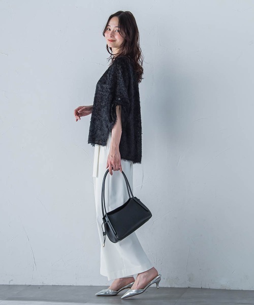 LAUTREAMONT（ロートレアモン）の「【WEB限定】<STORY.>2WAYフォルムレザーハンドバッグ（ハンドバッグ・レディース・ブラック/ライトブルー/オフホワイト・FREE）」の16枚目の写真