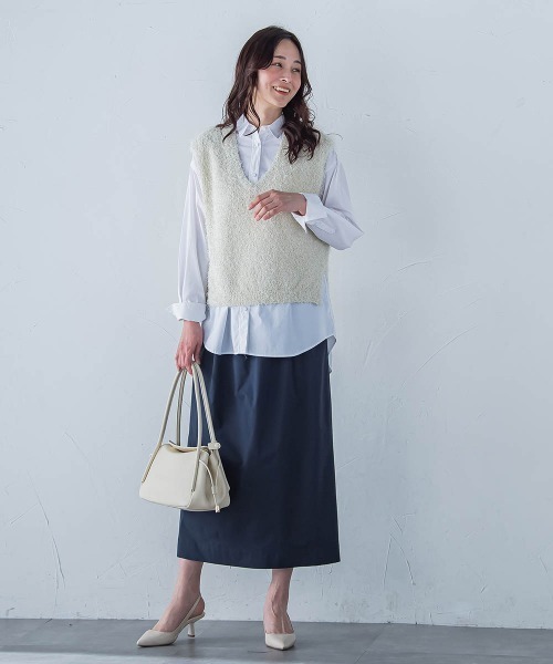 LAUTREAMONT（ロートレアモン）の「【WEB限定】<STORY.>2WAYフォルムレザーハンドバッグ（ハンドバッグ・レディース・ブラック/ライトブルー/オフホワイト・FREE）」の9枚目の写真