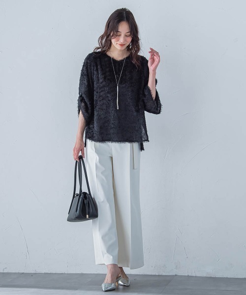 LAUTREAMONT（ロートレアモン）の「【WEB限定】<STORY.>2WAYフォルムレザーハンドバッグ（ハンドバッグ・レディース・ブラック/ライトブルー/オフホワイト・FREE）」の14枚目の写真