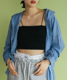 duei（デュイ）の「カップ付きバックオープンクロップドキャミソール（キャミソール）」