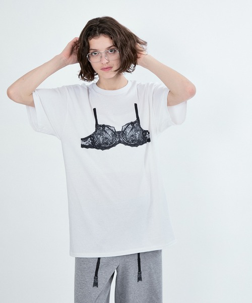 M TO R(ムウトアール)の「TROMPE LANGELIE BIG TEE(Tシャツ/カットソー・レディース・ネイビー/ホワイト・42/40/38)」の19枚目の写真