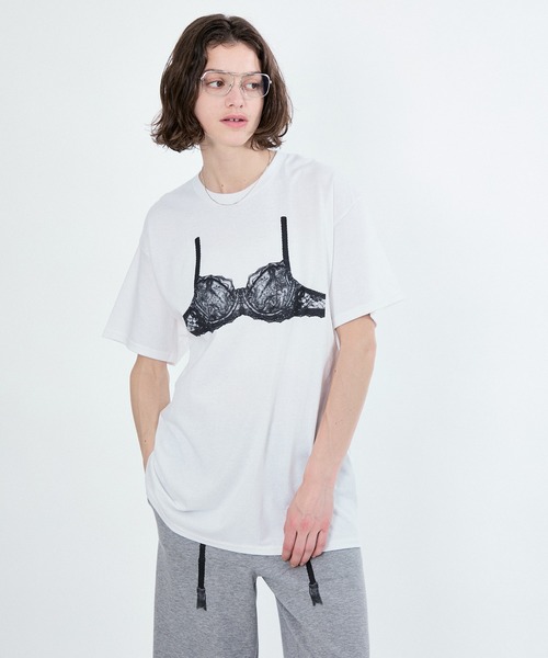 M TO R(ムウトアール)の「TROMPE LANGELIE BIG TEE(Tシャツ/カットソー・レディース・ネイビー/ホワイト・42/40/38)」の20枚目の写真