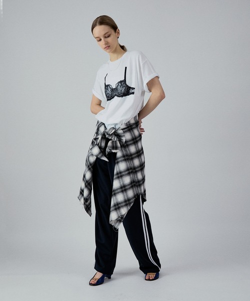 M TO R(ムウトアール)の「TROMPE LANGELIE BIG TEE(Tシャツ/カットソー・レディース・ネイビー/ホワイト・42/40/38)」の5枚目の写真