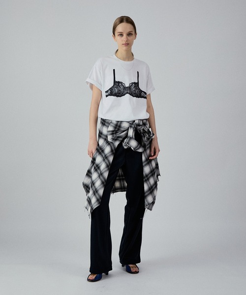 M TO R(ムウトアール)の「TROMPE LANGELIE BIG TEE(Tシャツ/カットソー・レディース・ネイビー/ホワイト・42/40/38)」の6枚目の写真