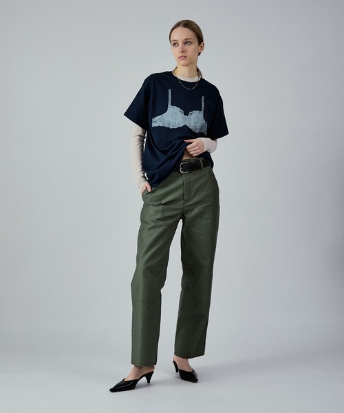 M TO R(ムウトアール)の「TROMPE LANGELIE BIG TEE(Tシャツ/カットソー・レディース・ネイビー/ホワイト・42/40/38)」の9枚目の写真